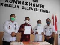 Kemenkumham Sulteng Lakukan Koordinasi dan Kerjasama dengan Perwakilan Komnas HAM  Sulawesi Tengah