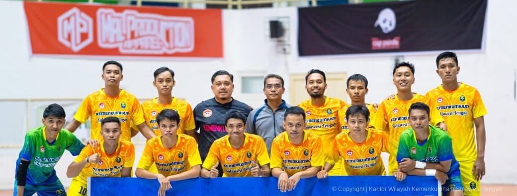 PFP Kemenkumham Sulteng Raih Kemenangan Perdana di Turnamen Futsal